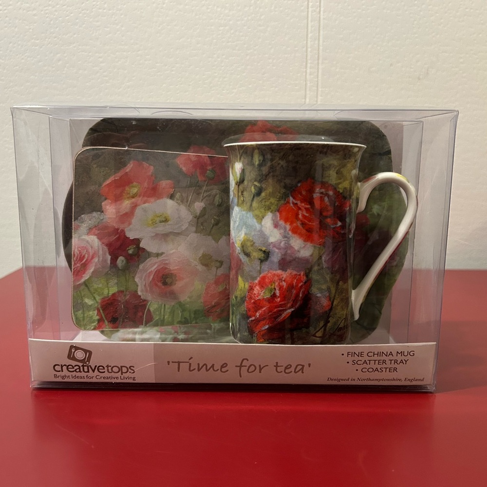 Creative Tops  “Time For Tea” Gift Set “Poppy Cluster” Design